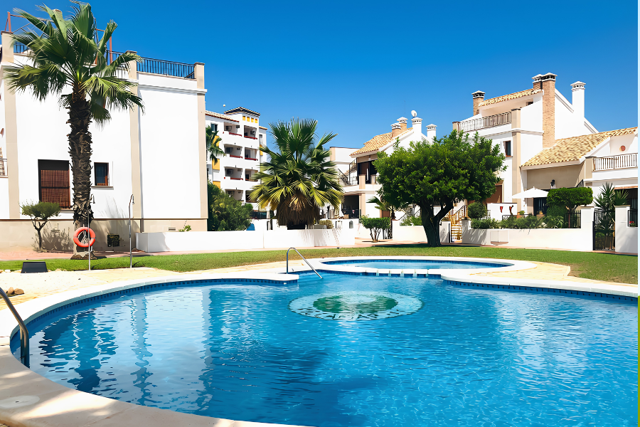 Las Margaritas pool and gardens
